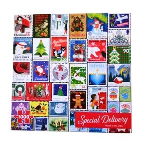 Special Delivery Re-Marks 1000pc Christmas Stamp Puzzle